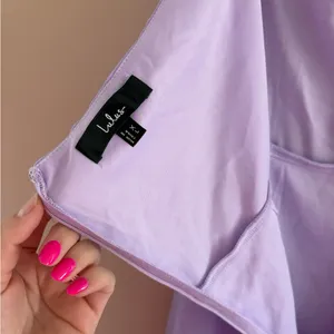 Lulus Adeline Lavender One-Shoulder Scarf Maxi Dress Size XL Wedding Formal Sexy thumbnail 6