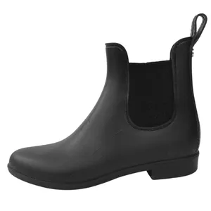 Sam Edelman Tinsley Women's Black Almond Toe Pull On Chelsea Ankle Rain Boots 8 thumbnail 1