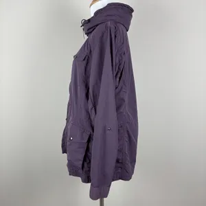 Eddie Bauer Travex Utility Windbreaker‎ Jacket Womens Medium Purple Full Zip M thumbnail 6