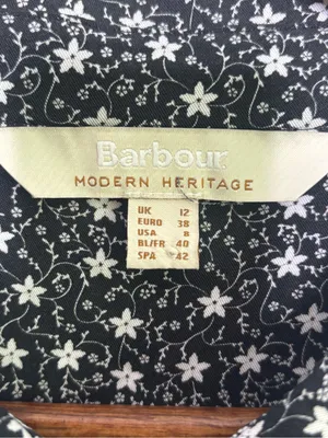 Barbour Floral Print Cottage-core Button Up Francesca Shirt with Lace Collar thumbnail 6