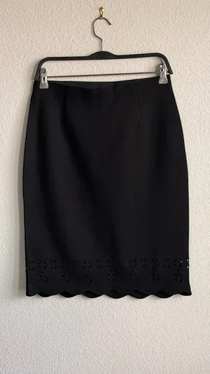 Amanda + Chelsea Black Pencil Skirt Size 6 thumbnail 5