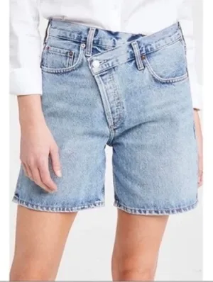 Agolde Criss Cross Jean Shorts Size 27 thumbnail 2