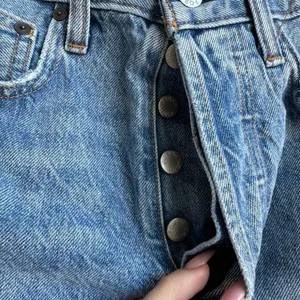 Aritzia Denim Forum The Joni Loose Short Denim Short Size 27 Blue Button Fly thumbnail 2