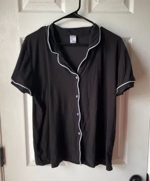 black pj top Size L thumbnail 1