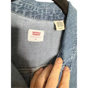 Levi's Women's Otto Western Denim Shirt Dress Size XL thumbnail 3