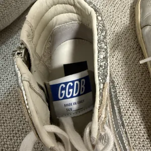 Golden Goose Slide with‎ Laminated Leather Upper and Silver Glitter Size 36 thumbnail 10