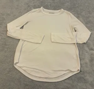 Women’s MUDD Brand Long-Sleeve Tee - White Size Small thumbnail 1