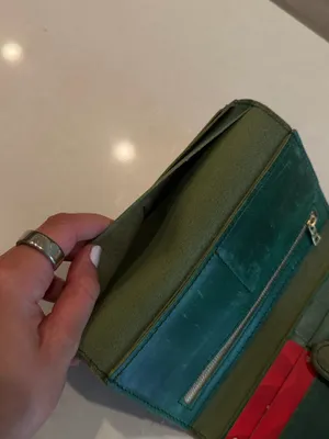 Portland Leather Green Wallet thumbnail 4