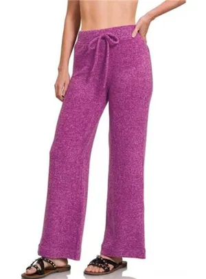 Zenana Soft ‎ Brushed Hacci Pants thumbnail 1