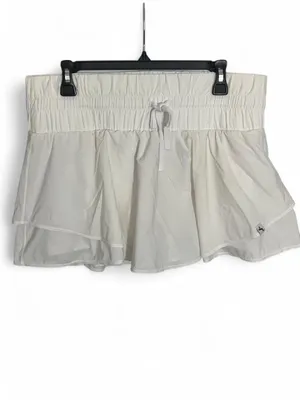 Joy Lab Women’s White Pleated Athletic Skirt Built in Shorts Size Large thumbnail 2