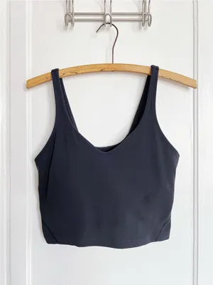 Lululemon • Align Tank crop black nulu built in bra athletic yoga workout thumbnail 2