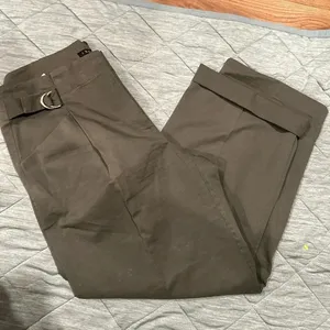 Theory Womens Pants Wide Leg 6 Olivo Color Its Have Tiny Spots See Pictures New‎ thumbnail 1