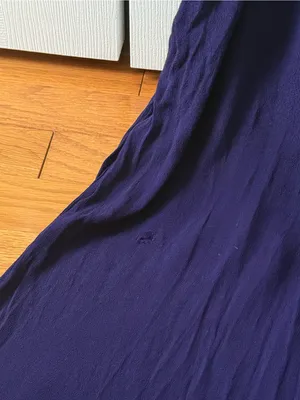 Anthropologie Maeve Apron Linen Wide Leg Jumpsuit in Purple thumbnail 5