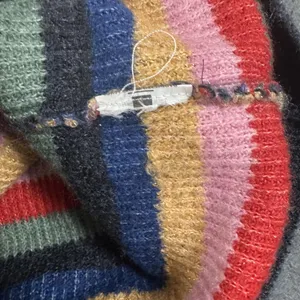 Abercrombie & Fitch Sweater‎ Womens Small Multicolor Stripe Boat Neck Pullover thumbnail 9
