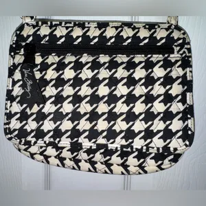 Vera Bradley Petite Crossbody Bag Midnight Houndstooth Black White Purse thumbnail 2
