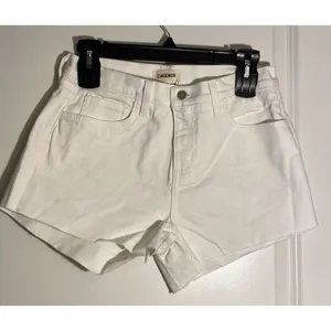 L'AGENCE Women's Audrey Mid Rise Shorts‎ Size 25 New With Tags Vintage White thumbnail 3