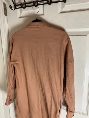 The Drop Spreadfashion Long Sleeve Twill Utility Shacket Dress thumbnail 6