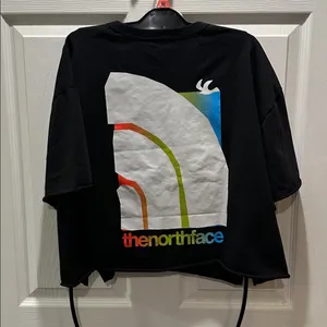 The North Face Women's Black Crop Top with Logo thumbnail 4