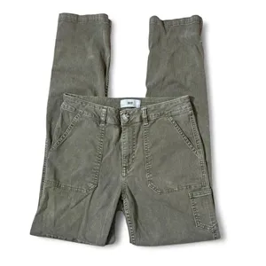 BKE Utility Granola Cargo Pants Women 27 Green Gorpcore‎ Workwear Straight Leg thumbnail 2