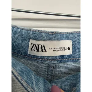 Zara Women Light Wash Multi Pocket Cargo Wide Leg Denim Jeans High Rise SIZE 4 thumbnail 14