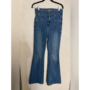 Free People We The Free Jayde Flare Jeans Night Sky size 30 Y2K dramatic flare thumbnail 4