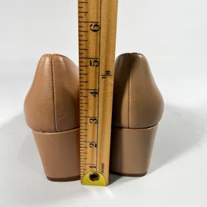Naturalizer Karina English Tea Leather Square Toe Block Heel Pumps Size‎ 11 Work thumbnail 9