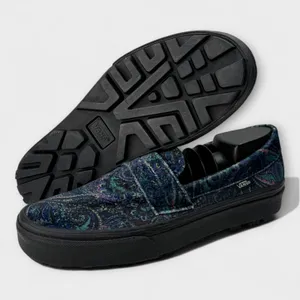 Vans Style 53 Velvet Paisley Blue Slip On Creeper Womens 8 Mens 6.5 NWOB thumbnail 8