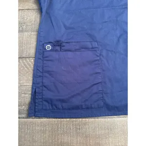 WonderWink Women's Navy Blue Short Sleeve Scrub‎ Top Size Medium thumbnail 4