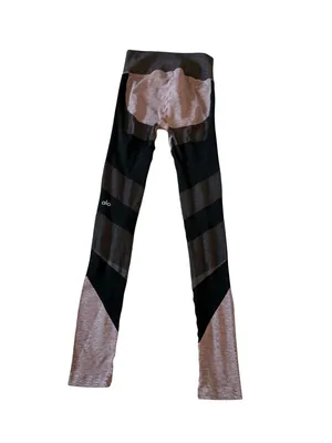 ALO Mauve Black Colorblock Leggings Size Small thumbnail 2