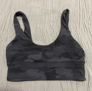 lululemon athletica Black Camo Scoop Sports Bra thumbnail 1