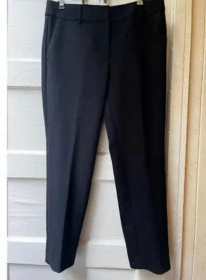 LOFT Slim Fit Black Career Office Pants Dress Pants trousers with stretch thumbnail 1