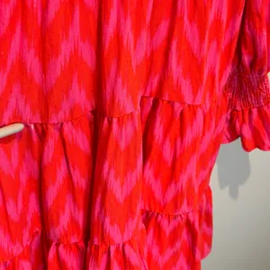 Tuckernuck Pomander Place Hot Pink Ikat Kenzo Dress - size Medium thumbnail 8