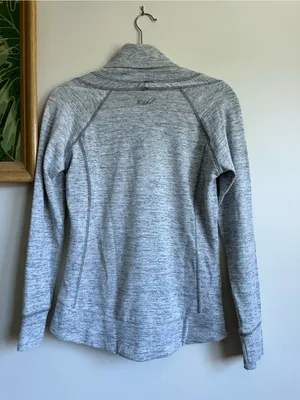 Kuhl Heather Gray Long Sleeve Funnel Neck Pullover Top Womens Small thumbnail 6