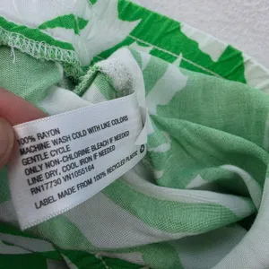Lilly Pulitzer for Target Green Tropical Palm Leaf Wide Leg Beach Pants XXL thumbnail 8