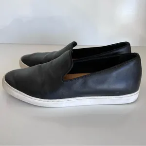 Birdies‎ The Swift Black Leather Slip On Sneakers thumbnail 7