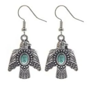 NWT Crystal Avenue Thunderbird earrings Blue thumbnail 1