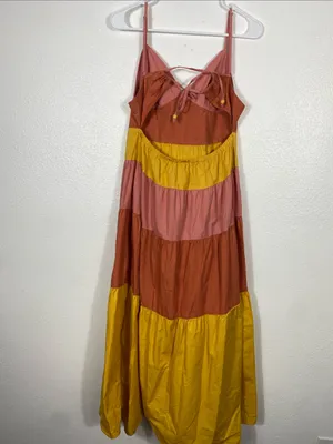 Tiered Colorblock Maxi Dress thumbnail 7