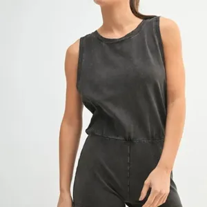 NWT MONO‎ B Mineral Wash Vintage Romper thumbnail 4