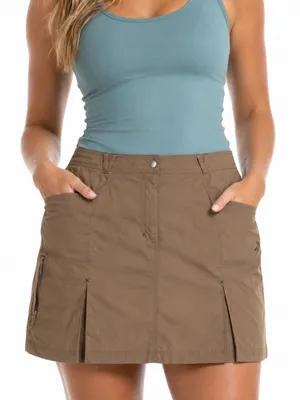 Warmpeace Khaki Utility Hiking Mini Skirt Size L Gorpcore Cargo Y2K thumbnail 5