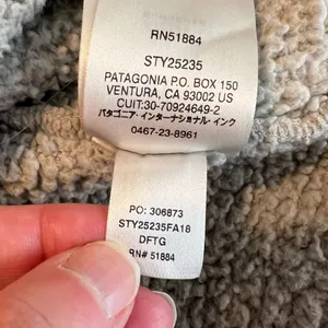 Patagonia Fleece Sherpa 1/4 Zip Pullover Top Gray Women’s Size XS thumbnail 8