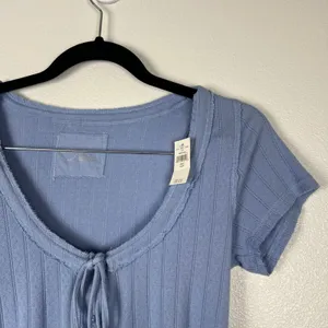 Aerie Women's Scoop Neck Short Sleeve Teeshirt Blue Sz M NWT thumbnail 2