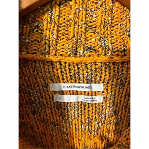 By Anthropologie Sunrise Sweater Tank Vest Womens Large Chunky Knit Mock Design thumbnail 5