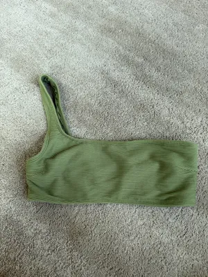 Garage Green One Shoulder Bikini Top Size Small thumbnail 2
