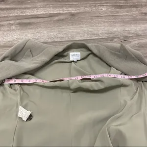 Armani Collezioni Made in Italy Taupe Gray Tailored Blazer 8 thumbnail 3