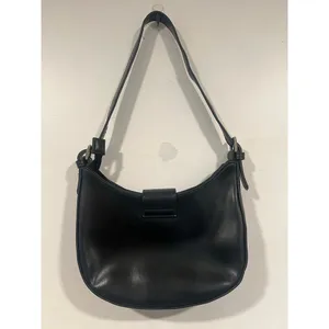 Women’s Black Faux Leather Small Hobo Bag thumbnail 3