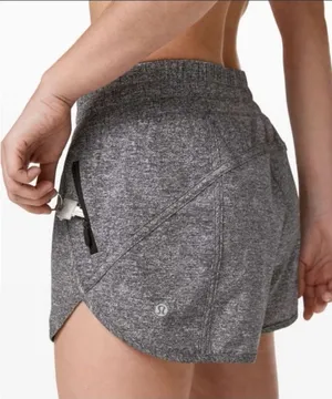 Lululemon Tracker Short 4” Heather Lux Multi Black Lined Size 6 EUC thumbnail 1