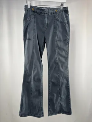 Pilcro Anthropologie Flare Pants in Blue Size 28 thumbnail 3