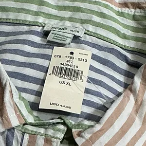 Aerie Women's XL Oversized Button Down Shirt Colorblock Striped NWT thumbnail 8
