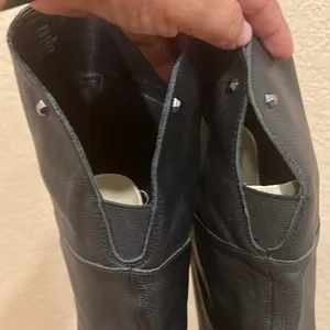 Vince Camuto Jorshie2 Black Leather Wide Calf Riding Boots NWT 7 thumbnail 12