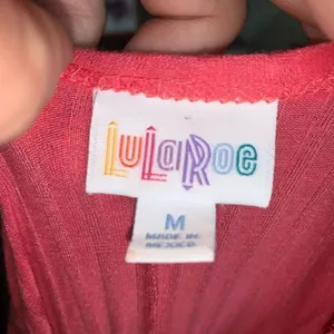 Lularoe ribbed barbiecore pink travel M high low swing dress thumbnail 3